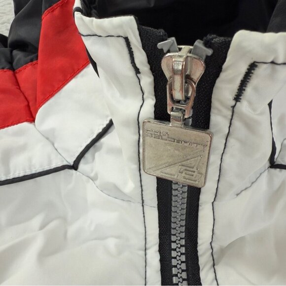 Vintage American Team Sports Men's Sz Large Racing Windbreaker Jacket 100% Nylon - Picture 11 of 13